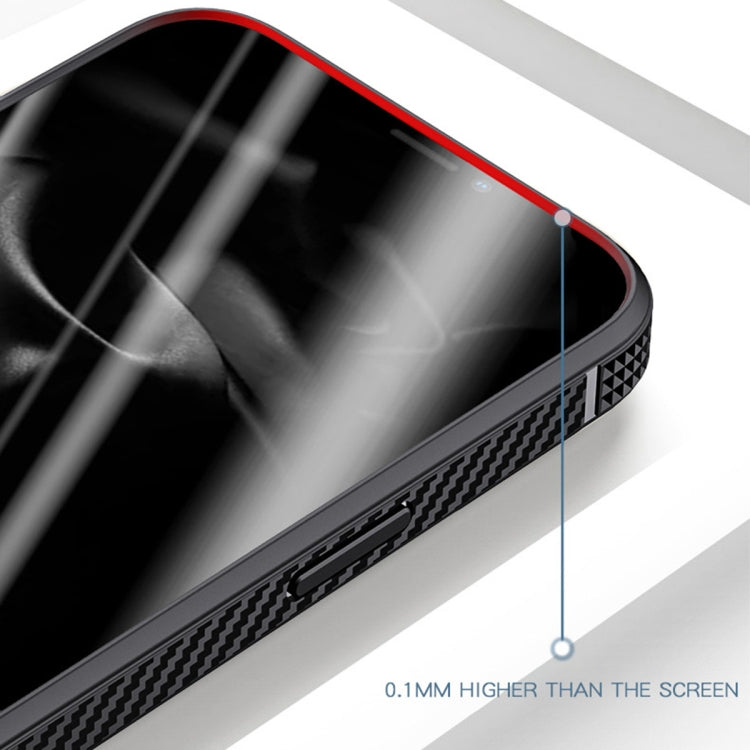MG Series Carbon Fiber TPU + Clear PC Four-corner Airbag Shockproof Case, For iPhone 13 Pro, For iPhone 13 Pro Max