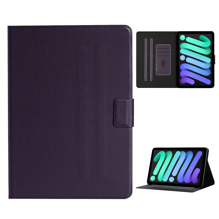 Pure Color Horizontal Flip Leather Case with Card Slots & Holder & Sleep / Wake-up Function, For iPad mini 2024 / mini 6, For iPad mini 6