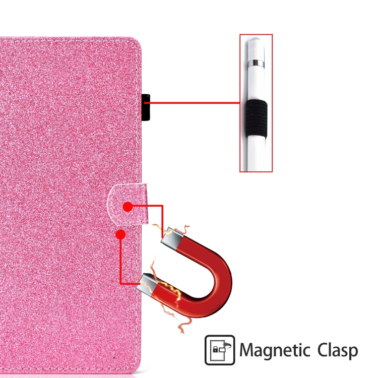 Varnish Glitter Powder Horizontal Flip Leather Case with Holder & Card Slot, For Huawei MediaPad M6 8.4, For Huawei MediaPad M6 10.8, For Huawei MediaPad T3 7.0, For Huawei MediaPad T3 10.0