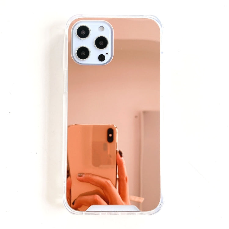 TPU + Acrylic Four Drop Luxury Plating Mirror Phone Case Cover, For iPhone 13 Pro Max