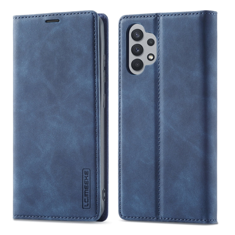 LC.IMEEKE Strong Magnetism Ultra-thin Horizontal Flip Matte TPU + PU Leather Case with Holder & Card Slots & Wallet, For Samsung Galaxy A32 5G