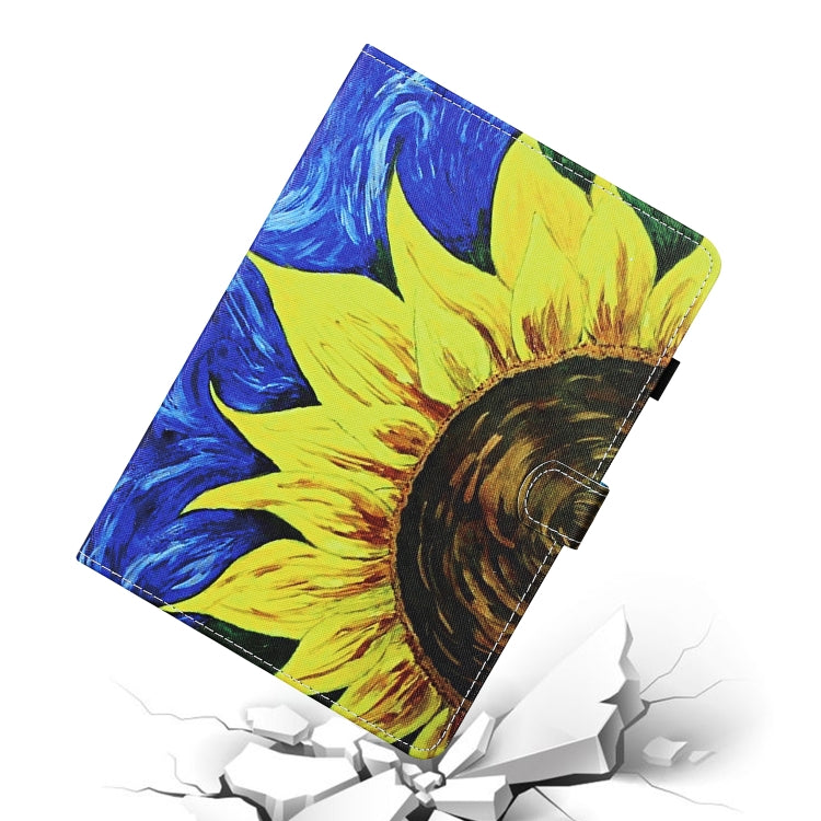Coloured Drawing Stitching Horizontal Flip Leather Case with Holder & Card Slot & Sleep / Wake-up Function, For iPad mini 2024 / mini 6