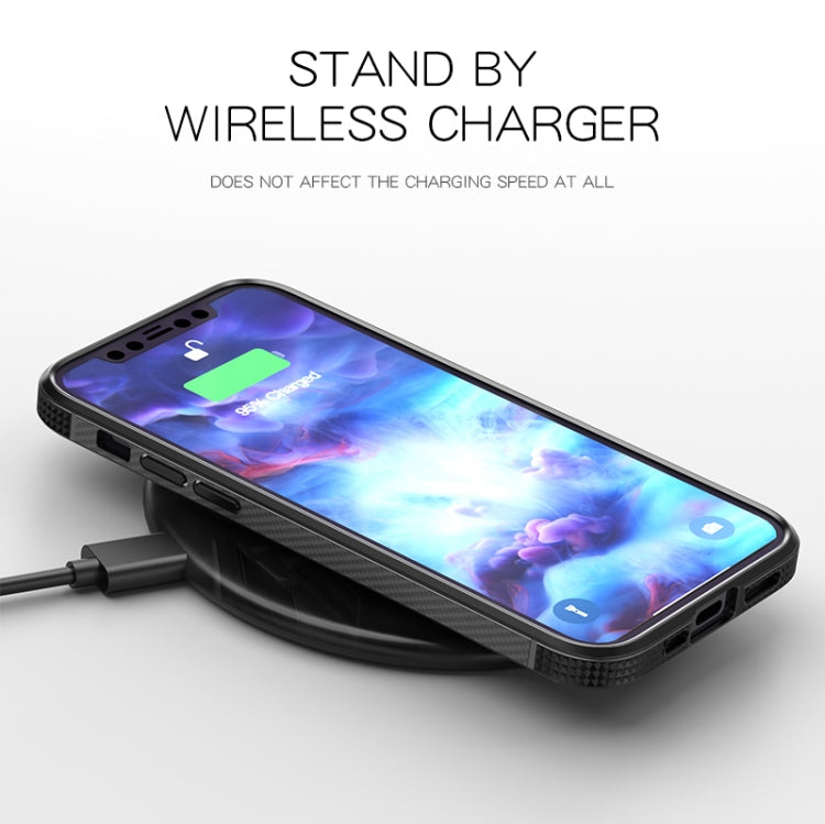 MG Series Carbon Fiber TPU + Clear PC Four-corner Airbag Shockproof Case, For iPhone 12 Pro Max, For iPhone 12 / 12 Pro, For iPhone 11 Pro, For iPhone 11 Pro Max