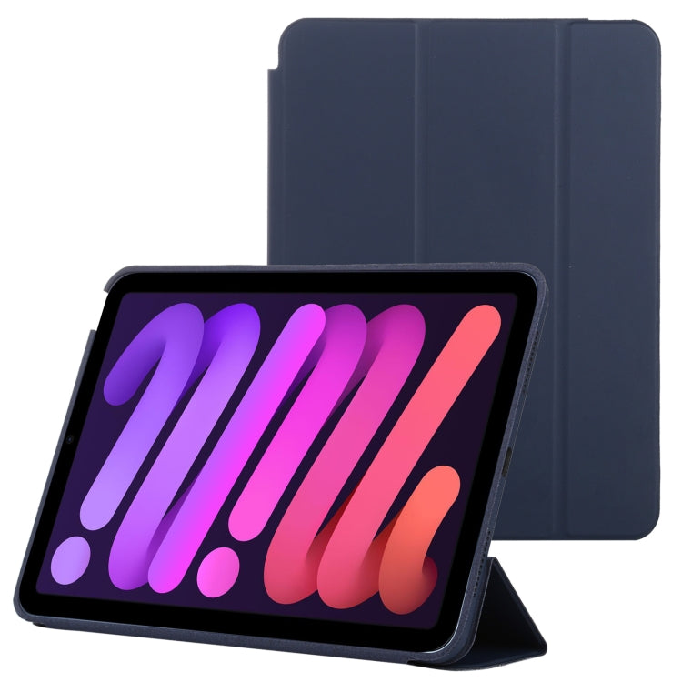 3-fold Horizontal Flip Smart Leather Case with Sleep / Wake-up Function & Holder, For iPad mini 6