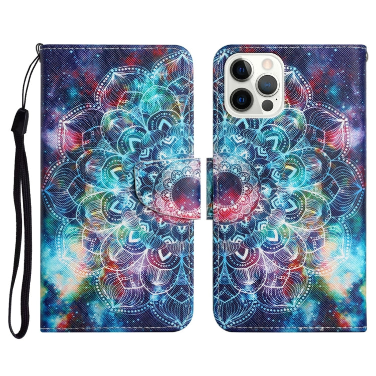Painted Pattern Horizontal Flip Leather Case with Holder & Card Slot & Wallet, For iPhone 13 Pro