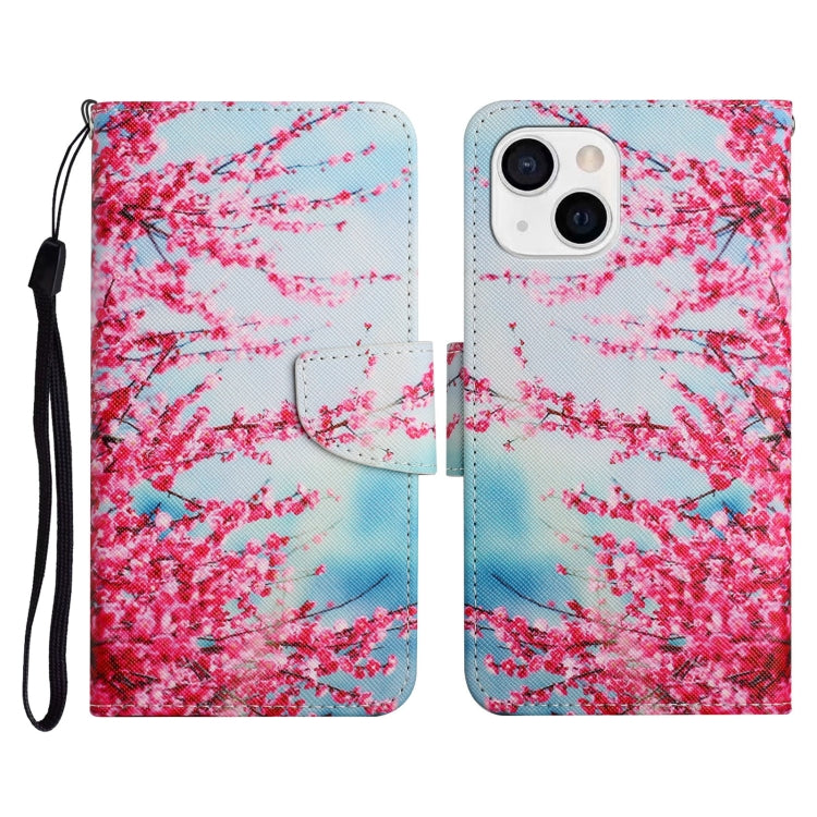 Painted Pattern Horizontal Flip Leather Case with Holder & Card Slot & Wallet, For iPhone 13