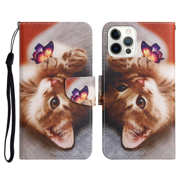 Painted Pattern Horizontal Flip Leather Case with Holder & Card Slot & Wallet, For iPhone 12 Pro Max