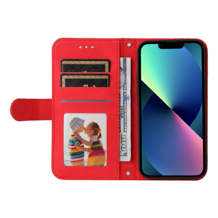 Skin Feel Life Tree Metal Button Horizontal Flip Leather Case with Holder & Card Slot & Wallet & Photo Frame & Strap, For iPhone 13 mini, For iPhone 13, For iPhone 13 Pro, For iPhone 13 Pro Max