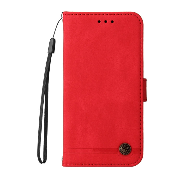 Skin Feel Life Tree Metal Button Horizontal Flip Leather Case with Holder & Card Slot & Wallet & Photo Frame & Strap, For iPhone 11 Pro, For iPhone 11 Pro Max, For iPhone SE 2022 / SE 2020 / 8 / 7, For iPhone 8 Plus / 7 Plus