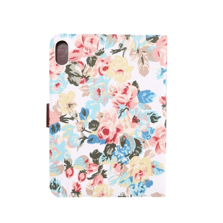 Flowers Cloth Smart Leather Tablet Case, For iPad mini 6 / mini 2024