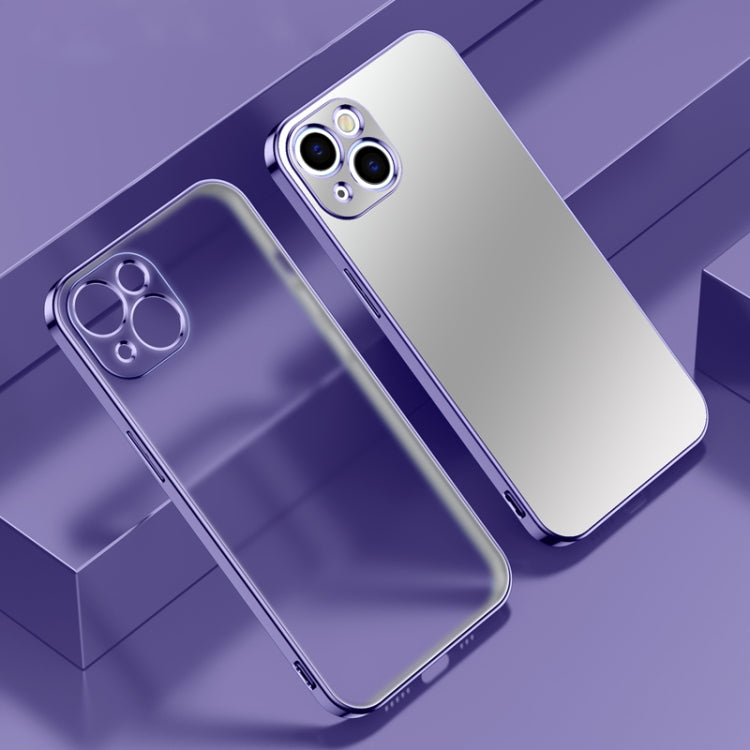 Electroplated Edge Frosted TPU Shockproof Case, For iPhone 13 Pro Max