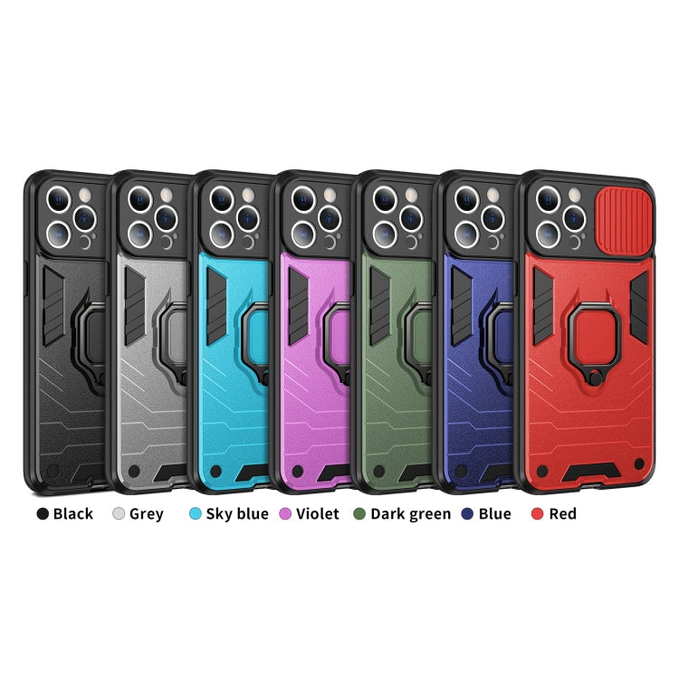 Sliding Camera Cover Design TPU + PC Shockproof Case with Ring Holder, For iPhone 13 Pro, For iPhone 13, For iPhone 13 Pro Max
