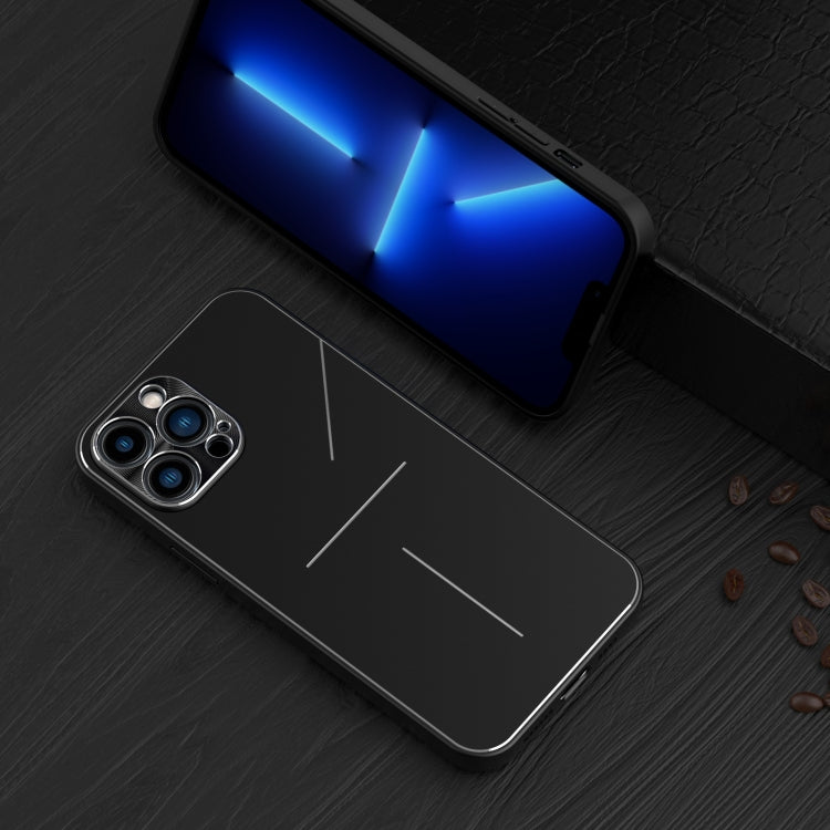 R-JUST RJ-52 3-Line Style Metal TPU Shockproof Protective Case, For iPhone 13, For iPhone 13 Pro, For iPhone 13 Pro Max, For iPhone 12, For iPhone 12 Pro, For iPhone 12 Pro Max, For iPhone 11 Pro Max