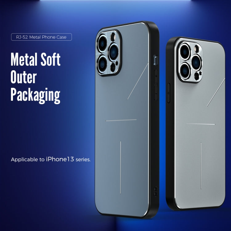 R-JUST RJ-52 3-Line Style Metal TPU Shockproof Protective Case, For iPhone 13, For iPhone 13 Pro, For iPhone 13 Pro Max, For iPhone 12, For iPhone 12 Pro, For iPhone 12 Pro Max, For iPhone 11 Pro Max