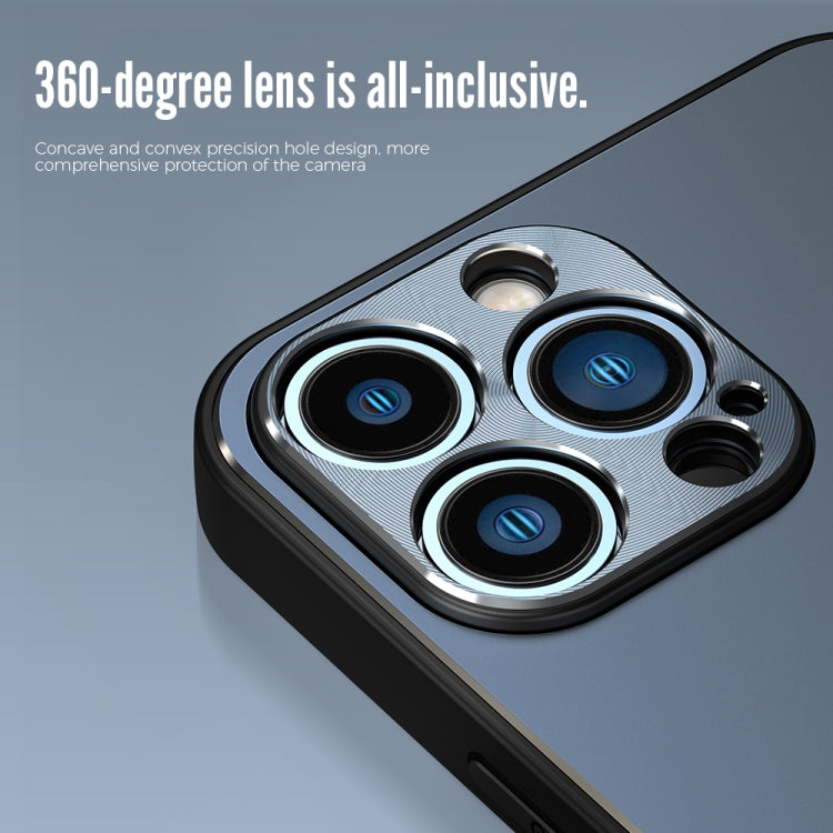 R-JUST RJ-52 3-Line Style Metal TPU Shockproof Protective Case, For iPhone 11 Pro