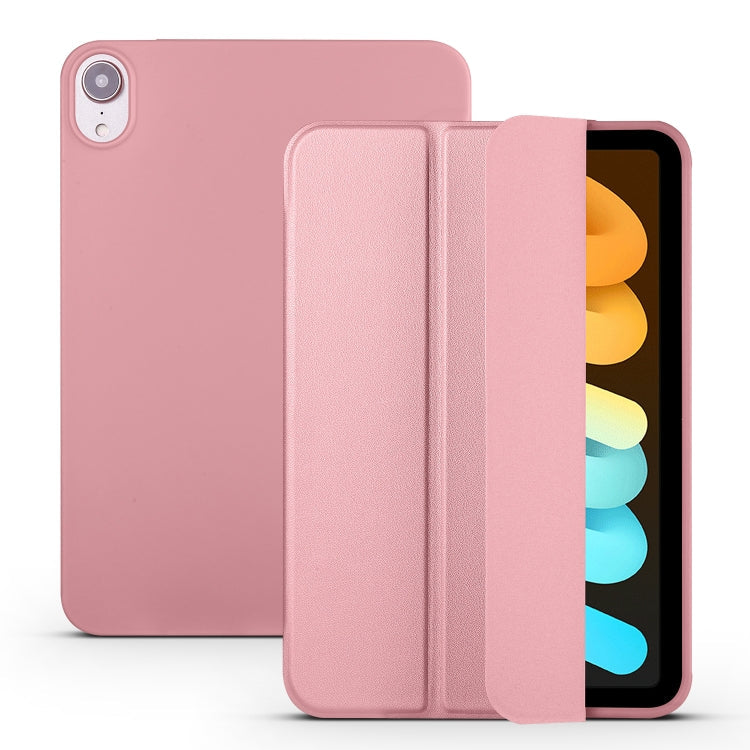 Honeycomb TPU Leather Tablet Case with 3-Folding Holder, For iPad mini 6 / mini 2024