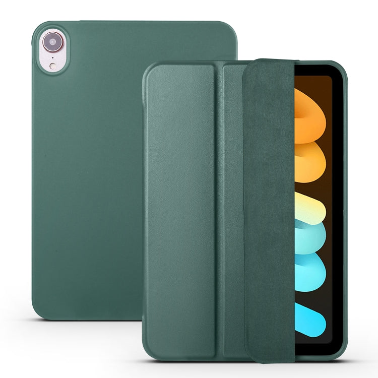 Honeycomb TPU Leather Tablet Case with 3-Folding Holder, For iPad mini 6 / mini 2024