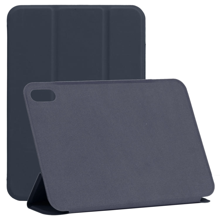 Horizontal Flip Ultra-thin Double-sided Clip Non-buckle Magnetic PU Tablet Leather Case With Three-folding Holder & Sleep / Wake-up Function, For iPad mini 2024 / mini 6