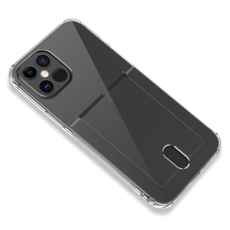 TPU Transparent Protective Case with Card Slots, For iPhone 13