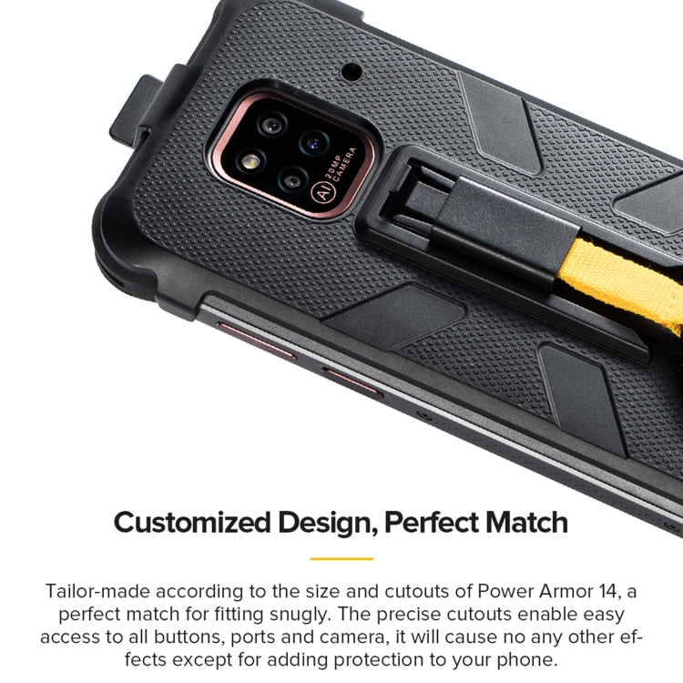 Ulefone Multifunctional TPU + PC Protective Case with Back Clip & Carabiner, For Ulefone Power Armor 14