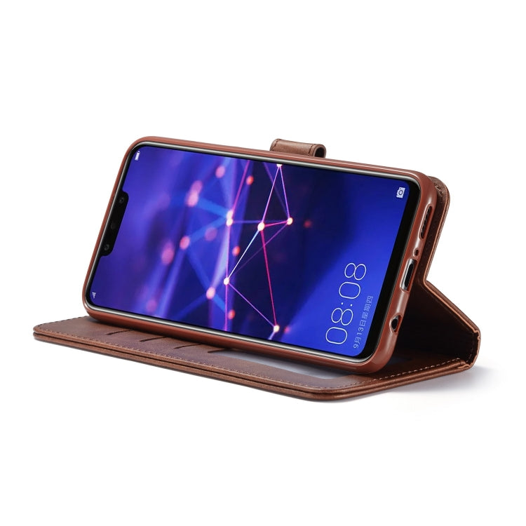 LC.IMEEKE Calf Texture Horizontal Flip Leather Case, with Holder & Card Slots & Wallet, For Huawei Mate 20 Lite / Maimang 7