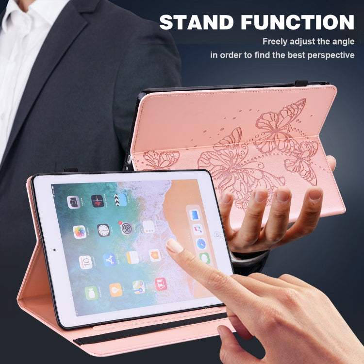 Embossed Butterfly Pattern Horizontal Flip Leather Tablet Case, For iPad mini 2024 / mini 6, For iPad Pro 11 2022 / 2021 / Air 4, For iPad 10.2 / Air 10.5 2019, For iPad mini 5 / 4 / 3 / 2 / 1