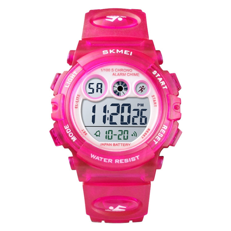 SKMEI 1451 LED Digital Stopwatch Chronograph Luminous Children Sports Electronic Watch, 1451(Transparent Pink Blue), 1451(Transparent Purple), 1451(Transparent Sky Blue), 1451(Transparent Rose Red), 1451(White Shell Blue Circle)                        ...