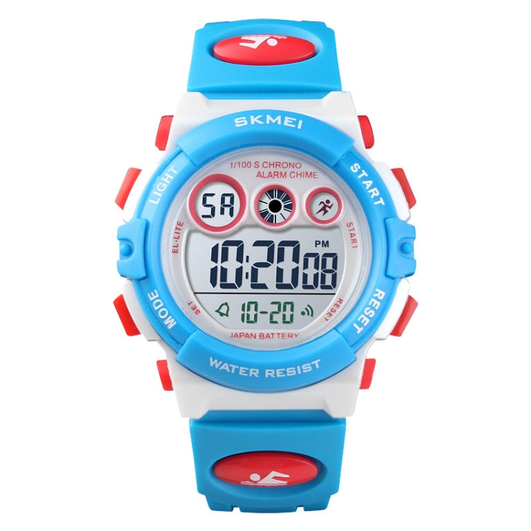 SKMEI 1451 LED Digital Stopwatch Chronograph Luminous Children Sports Electronic Watch, 1451(Transparent Pink Blue), 1451(Transparent Purple), 1451(Transparent Sky Blue), 1451(Transparent Rose Red), 1451(White Shell Blue Circle)                        ...