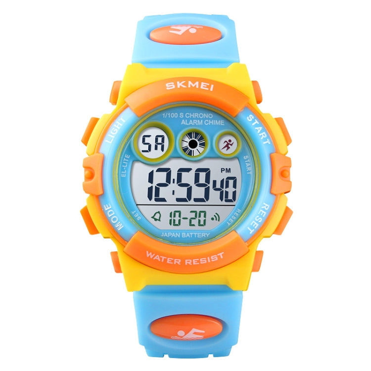 SKMEI 1451 LED Digital Stopwatch Chronograph Luminous Children Sports Electronic Watch, 1451(Transparent Pink Blue), 1451(Transparent Purple), 1451(Transparent Sky Blue), 1451(Transparent Rose Red), 1451(White Shell Blue Circle)                        ...
