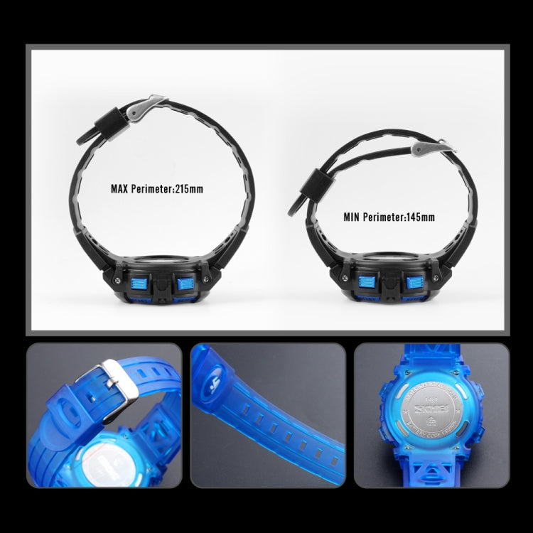 SKMEI 1451 LED Digital Stopwatch Chronograph Luminous Children Sports Electronic Watch, 1451(Transparent Pink Blue), 1451(Transparent Purple), 1451(Transparent Sky Blue), 1451(Transparent Rose Red), 1451(White Shell Blue Circle)                        ...