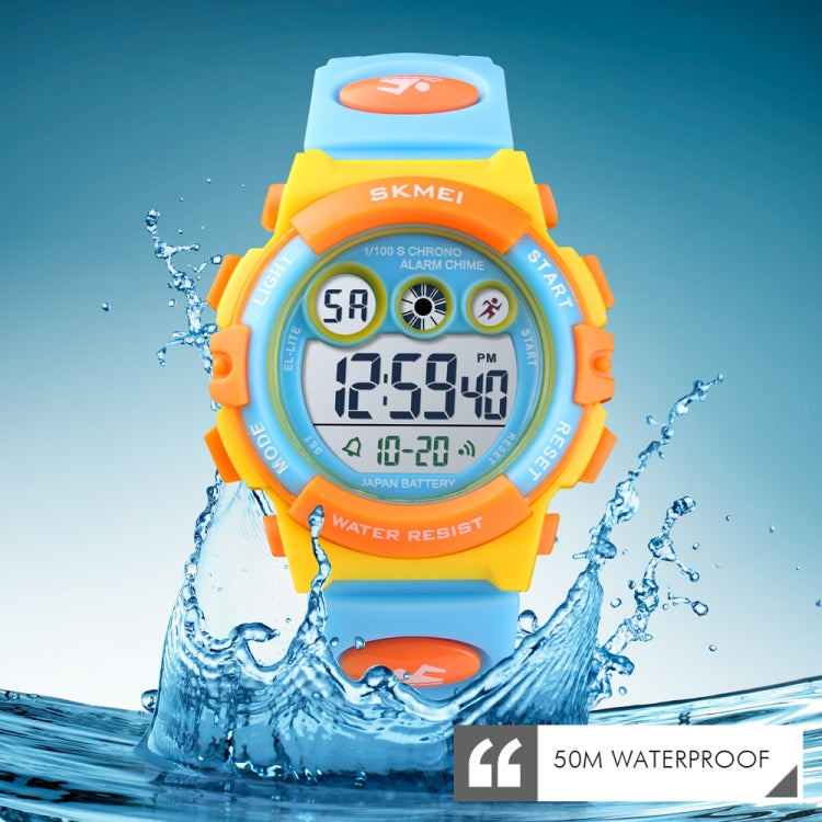 SKMEI 1451 LED Digital Stopwatch Chronograph Luminous Children Sports Electronic Watch, 1451(Transparent Pink Blue), 1451(Transparent Purple), 1451(Transparent Sky Blue), 1451(Transparent Rose Red), 1451(White Shell Blue Circle)                        ...