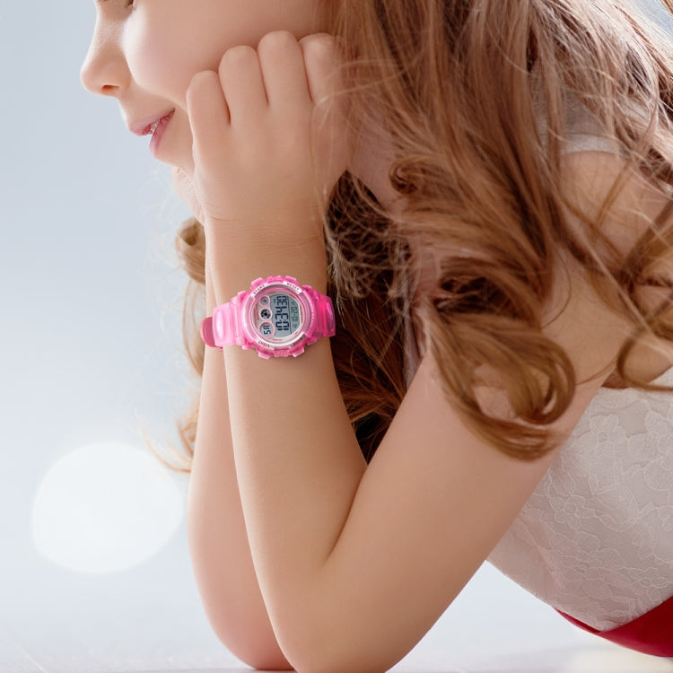 SKMEI 1451 LED Digital Stopwatch Chronograph Luminous Children Sports Electronic Watch, 1451(Transparent Pink Blue), 1451(Transparent Purple), 1451(Transparent Sky Blue), 1451(Transparent Rose Red), 1451(White Shell Blue Circle)                        ...