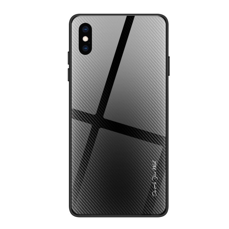 Texture Gradient Glass Protective Case, For Galaxy Note 10 Pro, For Galaxy S10, For iPhone SE 2022 / SE 2020 / 8 / 7, For iPhone XS Max