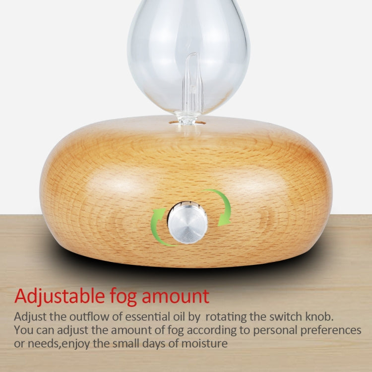 Wood Essential Oil Diffuser Aromatherapy Machine, EU Plug, UK Plug