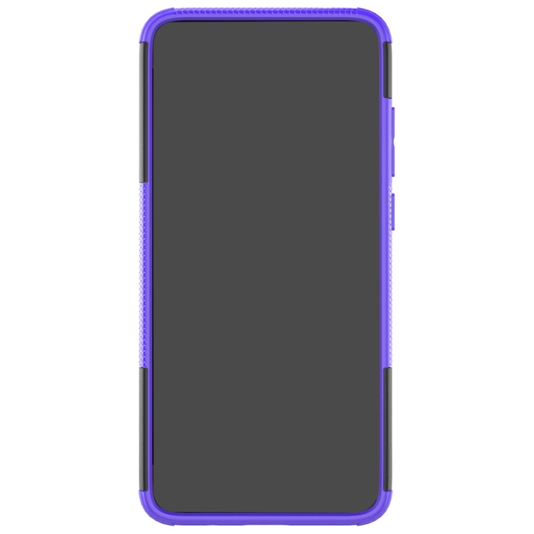 Tire Texture Shockproof TPU+PC Protective Case with Holder, For Xiaomi Redmi Note 8 Pro, For Xiaomi Redmi Note 8