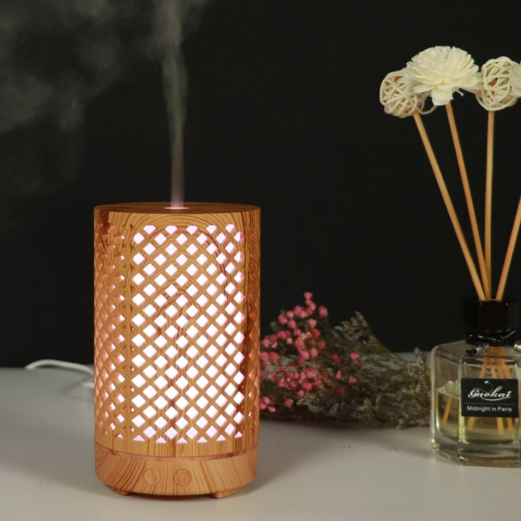 200ml Hollow-out Forest Pattern Wooden Essential Oil Aromatherapy Machine Ultrasonic Humidifier, USB, AU Plug, UK Plug, US Plug