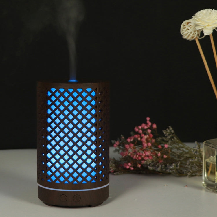 200ml Hollow-out Forest Pattern Wooden Essential Oil Aromatherapy Machine Ultrasonic Humidifier, USB, AU Plug, UK Plug, US Plug