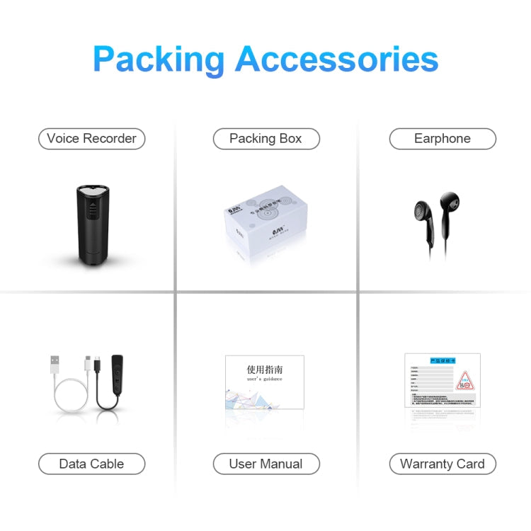 Q51 Intelligent HD Noise Reduction Remote Voice Control Recorder, 4GB, 8GB, 16GB