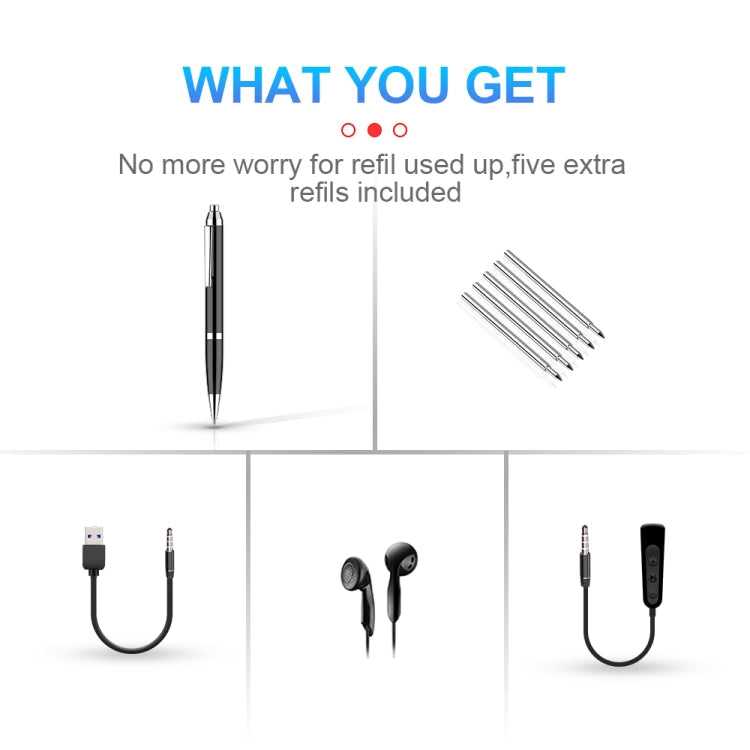 Q90 Intelligent HD Digital Noise Reduction Recording Pen, 4GB, 8GB, 16GB, 32GB