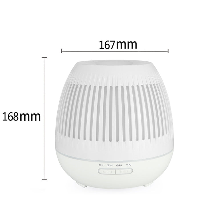 400ml Hollow-out LED Humidifier Wood Grain Air Purifier Aromatherapy Machine with Colorful LED Light, EU Plug, UK Plug, US Plug