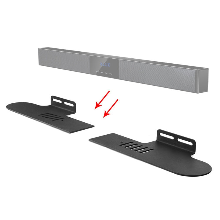 Split Sound Bar Wall-mount Bracket, For Ohayo H6 / H8, For Amoi U2 / U5 / U6 / U7, For Garinemax Speaker, For Sansui 91W, For DENON DHT-S316, For BOSE TV Speaker, For Edifier B3 / B7 / B8