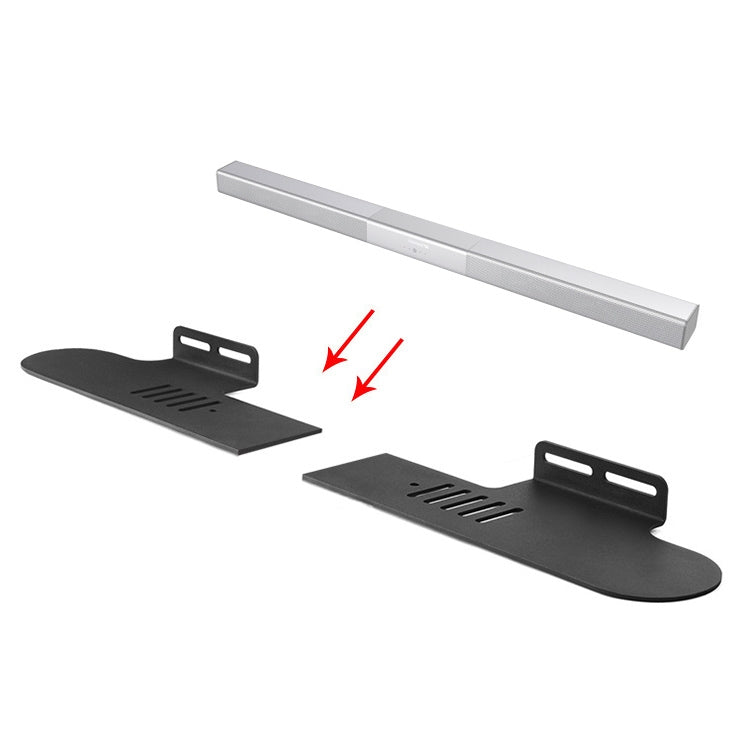 Split Sound Bar Wall-mount Bracket, For Ohayo H6 / H8, For Amoi U2 / U5 / U6 / U7, For Garinemax Speaker, For Sansui 91W, For DENON DHT-S316, For BOSE TV Speaker, For Edifier B3 / B7 / B8