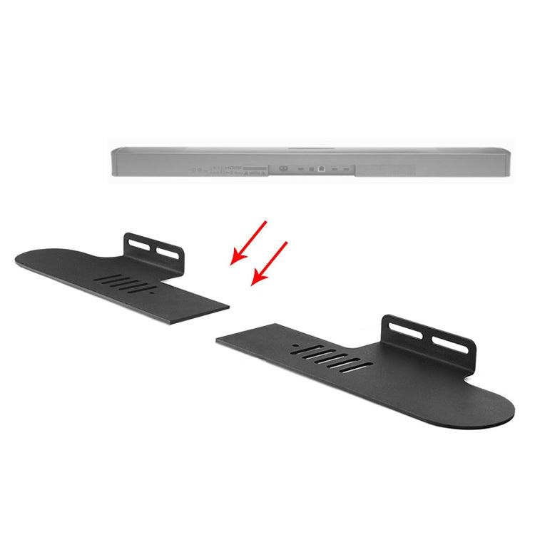 Split Sound Bar Wall-mount Bracket, For Ohayo H6 / H8, For Amoi U2 / U5 / U6 / U7, For Garinemax Speaker, For Sansui 91W, For DENON DHT-S316, For BOSE TV Speaker, For Edifier B3 / B7 / B8