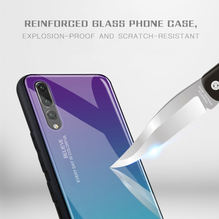 Gradient Color Glass Case, For Huawei P20, For OPPO F11 Pro, For OPPO Find X