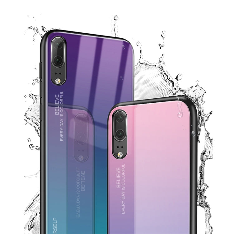 Gradient Color Glass Case, For Huawei P20, For OPPO F11 Pro, For OPPO Find X