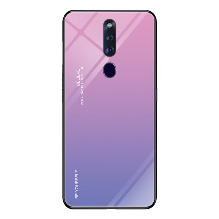 Gradient Color Glass Case, For Huawei P20, For OPPO F11 Pro, For OPPO Find X