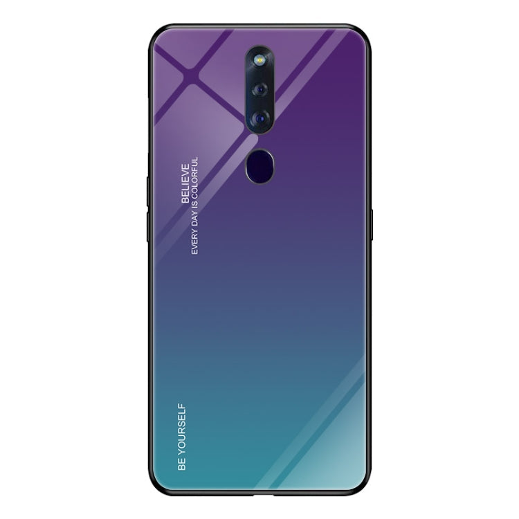 Gradient Color Glass Case, For Huawei P20, For OPPO F11 Pro, For OPPO Find X