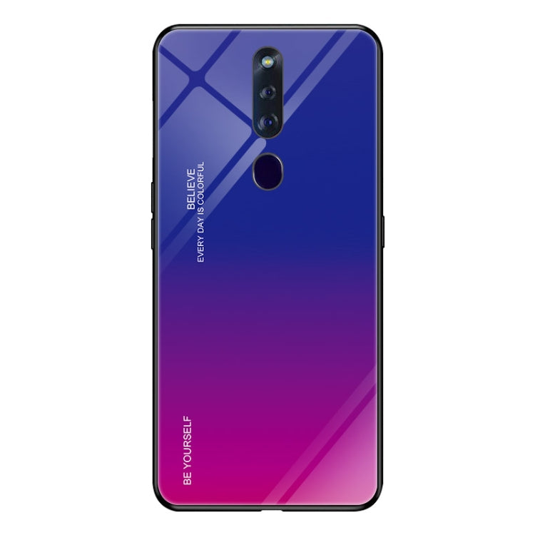 Gradient Color Glass Case, For Huawei P20, For OPPO F11 Pro, For OPPO Find X