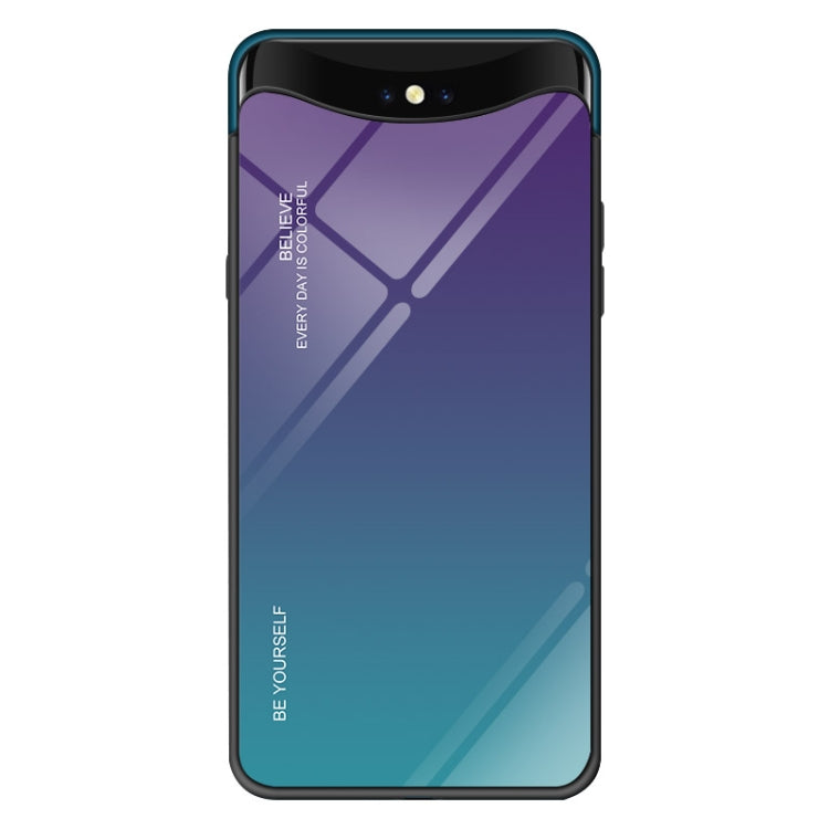 Gradient Color Glass Case, For Huawei P20, For OPPO F11 Pro, For OPPO Find X