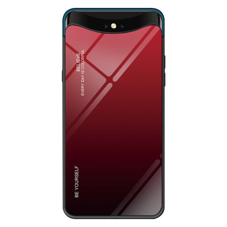 Gradient Color Glass Case, For Huawei P20, For OPPO F11 Pro, For OPPO Find X